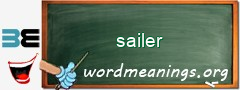 WordMeaning blackboard for sailer
